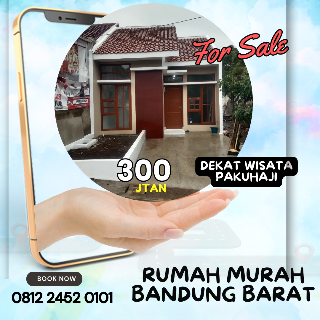 Rumah siap huni nuansa Villa Pakuhaji Bandung Barat